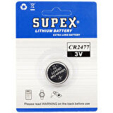 SUPEX CR2477 3V LİTYUM PİL TEKLİ (5042)