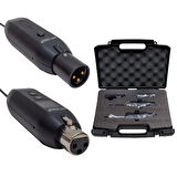MAGICVOICE MV-19588 UHF KABLOLU MİK İ KABLOSUZ A ÇEVİRİCİ SET(XRL Lİ) (5042)