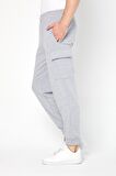 Erkek Kargo Cepli Jogger Fit Eşofman Altı Gri