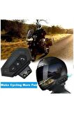 Intercom Bt12 Bluetooth Motosiklet Kask Kulaklığı