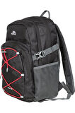 Trespass Albus Casual Backpack Outdoor Sırt Çantası UUACBAC10004  Siyah Kırmızı