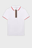 Burberry Çocuk Polo Yaka T Shirt 8047658 WHITE