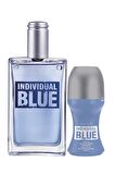 Avon Individual Blue Erkek Parfüm ve Rollon Set