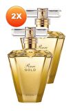 Avon Rare Gold Kadın Parfüm Edp 50 Ml. İkili Set