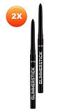 Avon Glimmersticks Açılıp Kapanabilen Göz Kalemi Blackest Black İkili Set