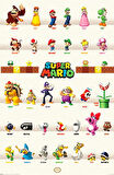 SUPER MARIO CHARACTER PARADE  MAXI POSTER (İTHAL)