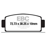 EBC FA651R CF MOTO U-FORCE1000 ATV SINTER OFFROAD FREN BALATASI ARKA
