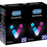 Durex Extreme Geciktiricili Prezervatif 40'lı Ekonomik Paket (2 X 20 Adet)