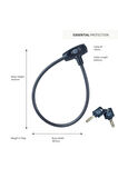 Essential Kablolu Bisiklet Kilidi 10mm - Anahtarlı