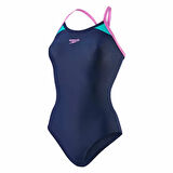 Speedo Kadın Yüzücü Mayosu Lacivert Spl Trsp Rbck Af Navy Purple 8-10837B373