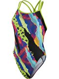 SPEEDO KADIN ANTRENMAN MAYOSU ALV DIGI PLMT S-BACK TF BLK/LIME 8-12842G807 YZM