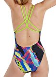 SPEEDO KADIN ANTRENMAN MAYOSU ALV DIGI PLMT S-BACK TF BLK/LIME 8-12842G807 YZM