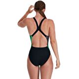 SPEEDO KADIN YÜZÜCÜ MAYOSU PLMT PBCK AF BLACK/GREY 8-06187C515 YZM