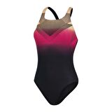 SPEEDO KADIN YÜZÜCÜ MAYOSU PLMT MEDALIST AF BLACK/RED 8-12199H046 YZM