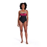 SPEEDO KADIN YÜZÜCÜ MAYOSU PLMT MEDALIST AF BLACK/RED 8-12199H046 YZM