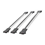 Ford Escape 3 2013-2019 Arası ile Uyumlu FLY Model Ara Atkı Tavan Barı Gri 3 Adet