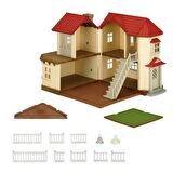 SYLVANİAN FAMİLİES KIRMIZI ÇATILI IŞIKLI ŞEHİR EVİ