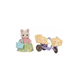 5680 Sylvanian Families Çiçekli Kedi Anne ve Bisikleti +3 yaş