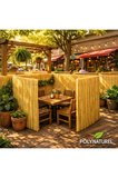 TELLİ DOKUMA Doğal Kamış Çit Bambu Hasır Bahçe Gizlilik Çiti 150x500 cm Balkon Teras Çit
