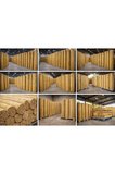 TELLİ DOKUMA Doğal Kamış Çit Bambu Hasır Bahçe Gizlilik Çiti 150x500 cm Balkon Teras Çit