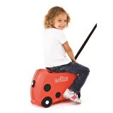 Reyo Trunki Çocuk Bavulu Seyahat Valizi 46x31x21,5cm - Uğur Böceği Harley