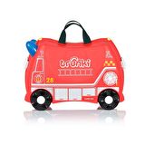 Reyo Trunki Çocuk Bavulu Seyahat Valizi 46x31x21,5cm - İtfaiye Aracı Frank