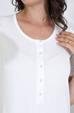 Bambu Kısa Kol Hamile Lohusa Gecelik Elbise 30280-30283