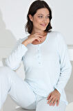 Bambu Uzun Kol Hamile Lohusa Pijama Takımı 30270-30273
