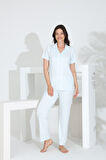 Bambu Boydan Düğmeli Hamile Lohusa Pijama Takım 30201Y-30205Y
