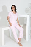 Bambu Kısa Kol Hamile Lohusa Pijama Takım 30241Y-30245Y