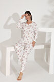 Etoile %100 Pamuk Uzun Kol Kadın Pijama Takımı 98290