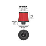 AEM 21-202DK DryFlow Universal Hava Filtresi