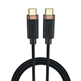 Duracell 1m Usb-C To Usb-C Örgülü Şarj Kablosu - Siyah
