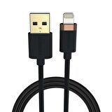 Duracell 2m Lightning to USB-A Örgülü Şarj Kablosu - Siyah