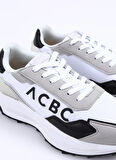 Acbc Beyaz - Siyah Erkek Sneaker SHACBRUN