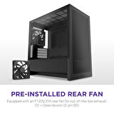 NZXT H Series H3 Flow CC-H31FB-01 mATX Siyah Gaming (Oyuncu) Kasası