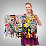 Jean Michel Basquiat'in Untitled Kanvas Tablo-5056