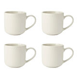 Mikasa MKCBMUGPK4 Cranborne 4lü 320ml Seramik Krem Kupa Seti