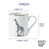 Mikasa MKCANGIRAFFE Fine China 280ml Düz Taraflı Kupa Zürafa