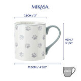 Mikasa MKCANPAWS Fine China 280ml Düz Taraflı Kupa Paws