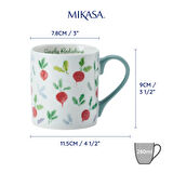 Mikasa MKCANRADISH Fine China 280ml Düz Taraflı Kupa Turp