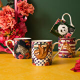 Mikasa MKWILDMUGSLO Wild At Heart Fine China 280ml Kupa Tembel Hayvan