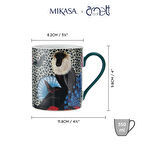 Mikasa MKSAMUGMONK Sarah Arnett Porselen 300ml Düz Taraflı Kupa Maymun
