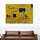 Jean Michel Basquiat, Hollywood Africans 1983 Kanvas Tablo-5058