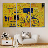 Jean Michel Basquiat, Hollywood Africans 1983 Kanvas Tablo-5058