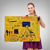 Jean Michel Basquiat, Hollywood Africans 1983 Kanvas Tablo-5058