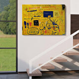 Jean Michel Basquiat, Hollywood Africans 1983 Kanvas Tablo-5058