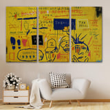 Jean Michel Basquiat, Hollywood Africans 1983 Kanvas Tablo-5058