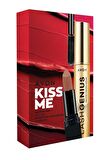Avon Kiss Me Ultra Mat Ruj Marvellous Mocha ve Lash Genius Maskara Hediye Paketi