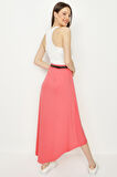 Kadın Kemerli Asimetrik Kesim Midi Etek